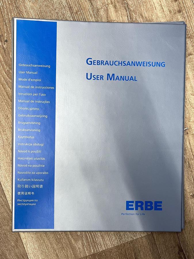 Used Erbe VIO 300D Includes Foot Switch, Erbe IES 2 Pump and ERBE user manual