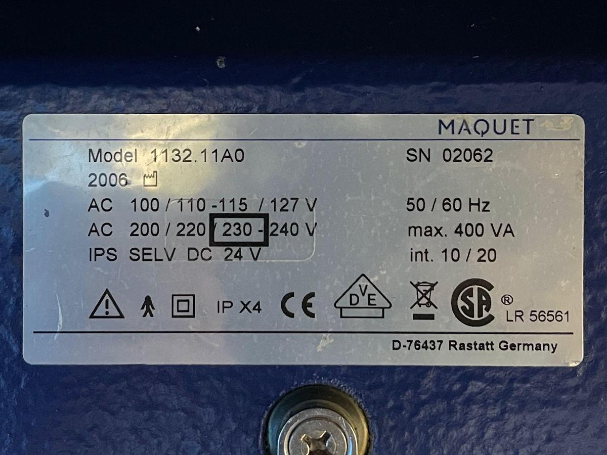 Used MAQUET Alphastar Plus YOM: 2004