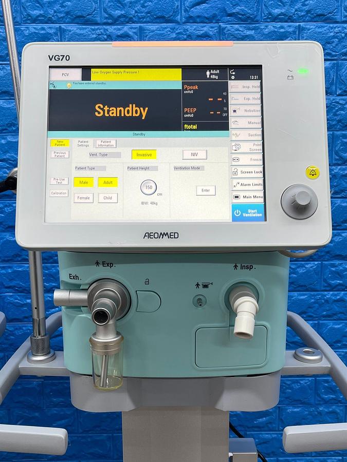 Used Aeonmed Ventilator VG 70 HR: 57 Minutes YOM: 2020   HR: 32 Minutes  YOM: 2020 
