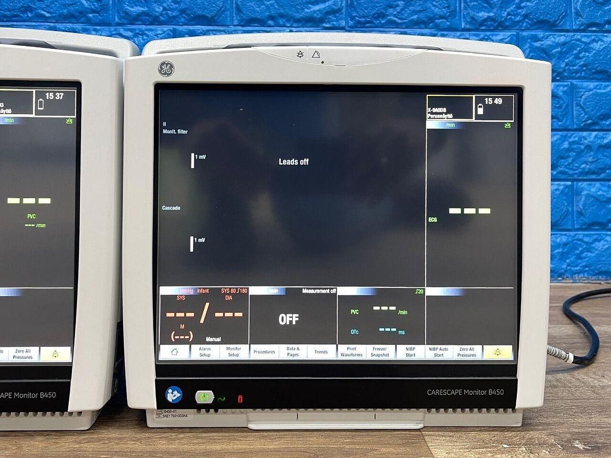 Used GE B450 Patient Monitor YOM