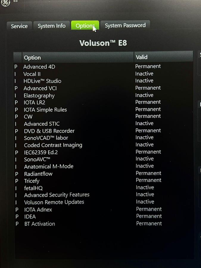 Used GE Voluson E8 Ultrasound YOM: 2020