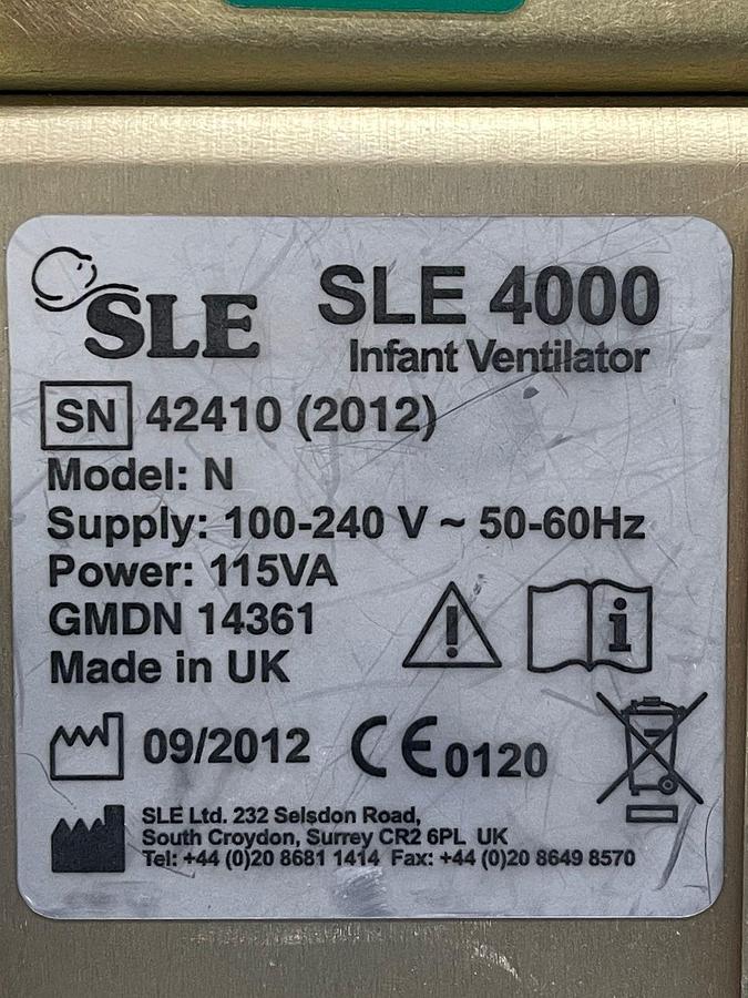 Used SLE 4000 Ventilator