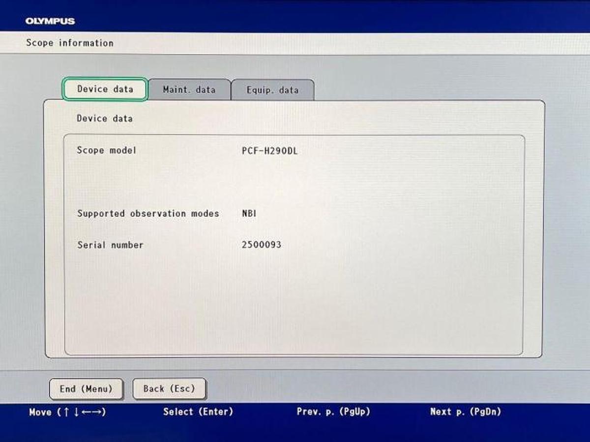 Used - OLYMPUS PCF-H290DL