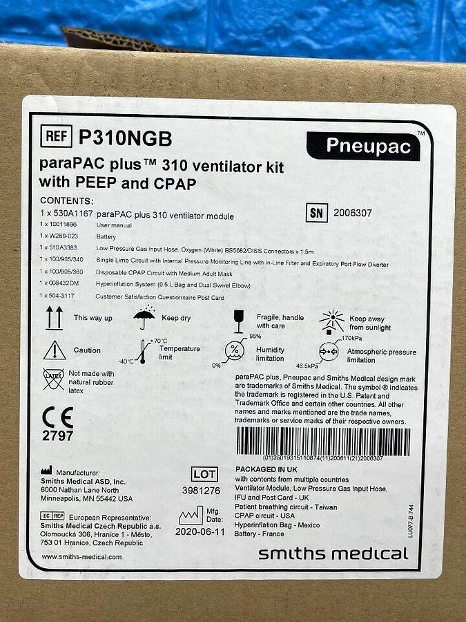 PNEUPAC ParaPac plus 310