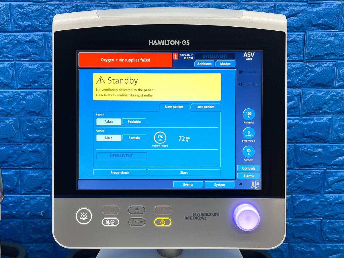 Used  Hamilton G5 Ventilator YOM: 2020 