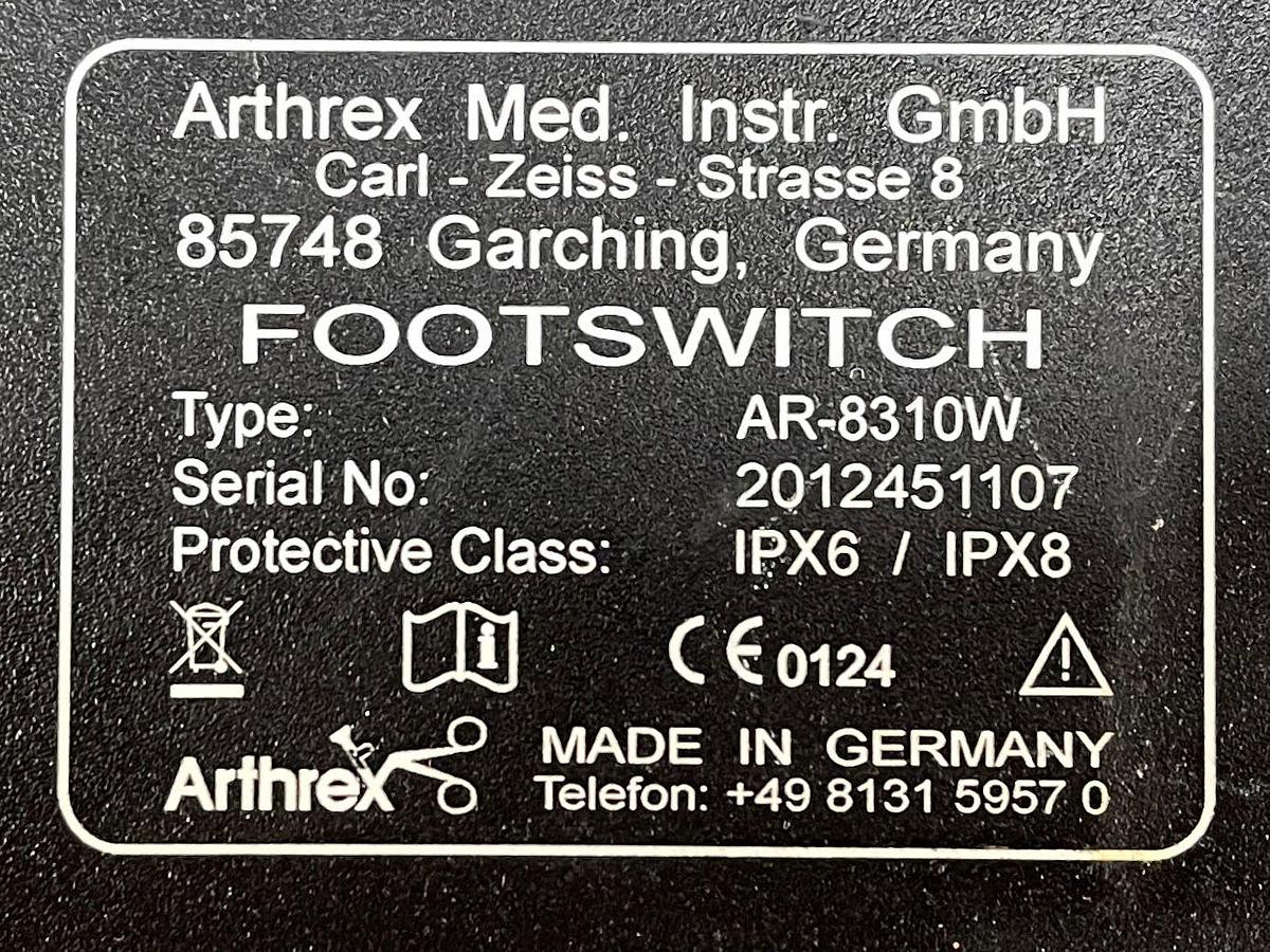 Used Arthrex Foot Switch REF: AR-8310W