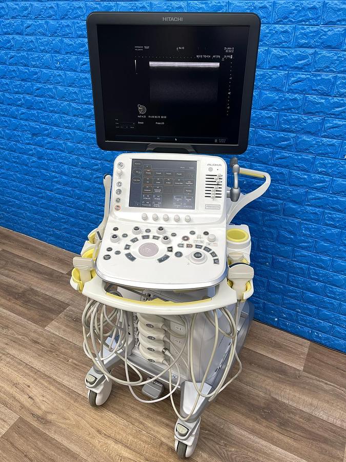 Used Hitachi Aloka Arietta V70 Ultrasound  YOM: 2016 With 5x Probes