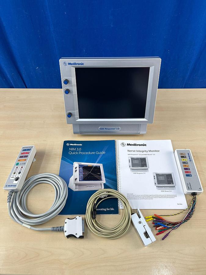 Used Medtronic NIM-Response 3.0 SN: 2NR3-2622 Includ Medtronic NIM-Response 3.0 REF: 8253200 Nim 3.0 Patient Simulator  REF: 8253600 Nim Muting Detector REF: 68L1204