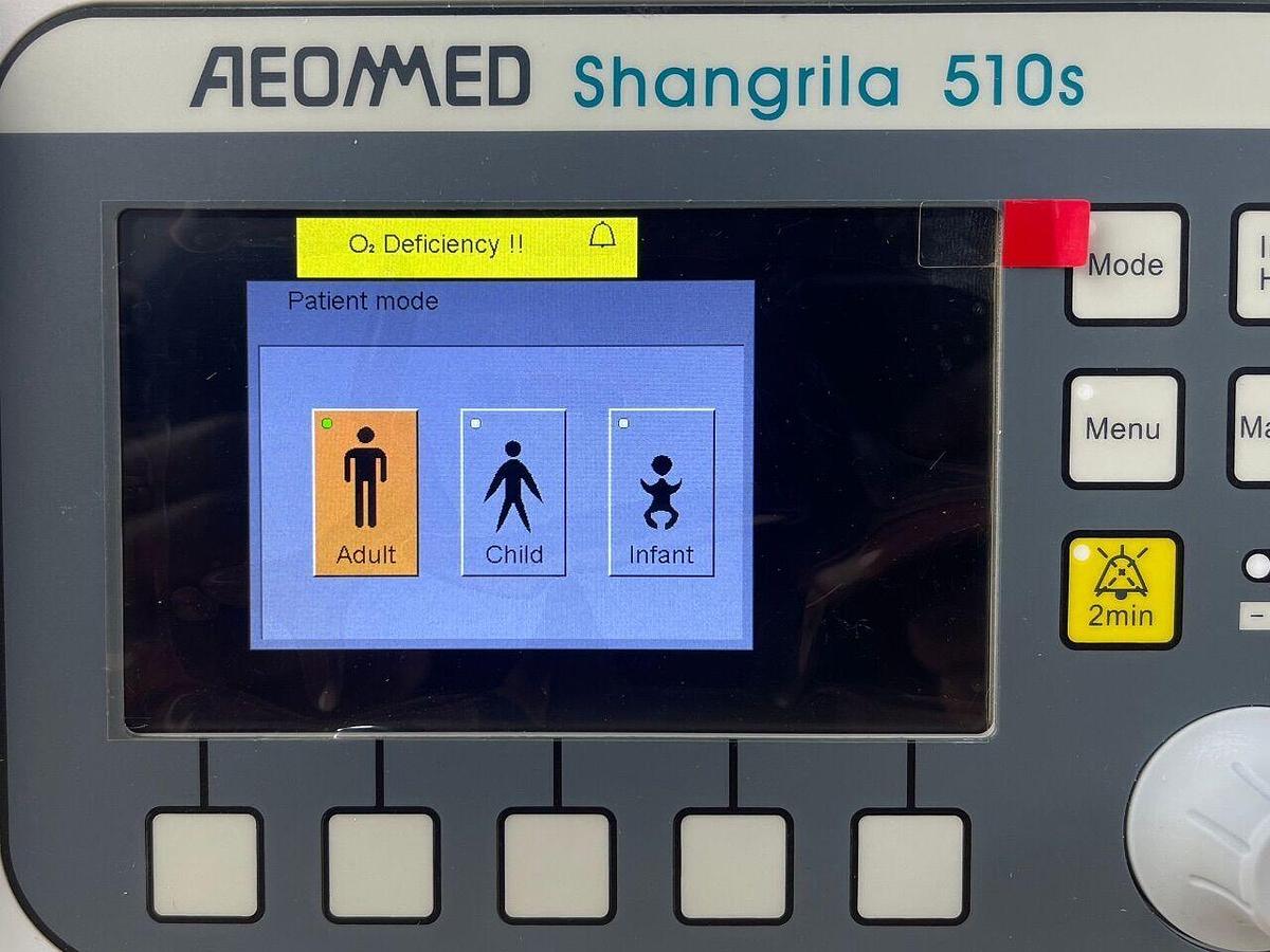 Used AEONMED Shangrila 510s Ventilator YOM