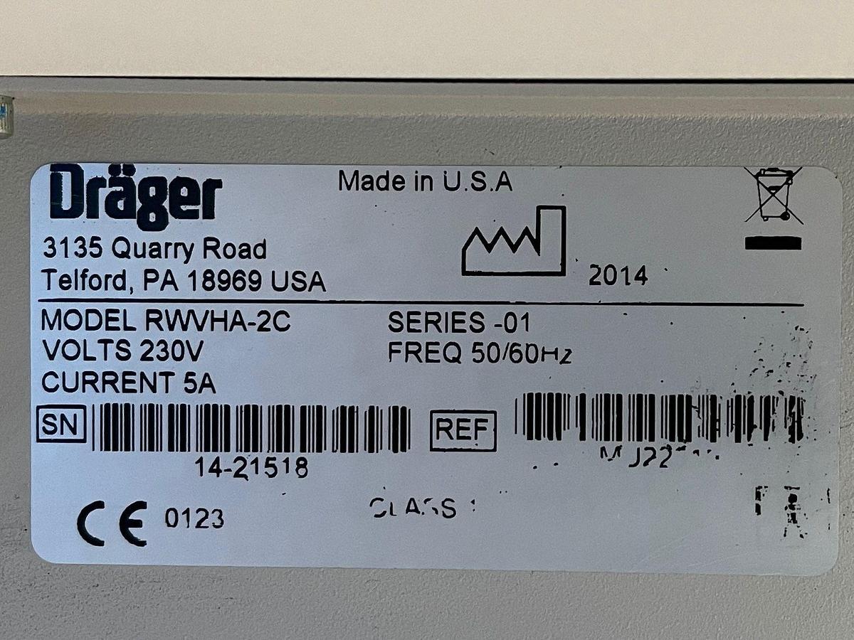 Used Dräger Resuscitaire REF: GSDTC3-1 YOM: 2014