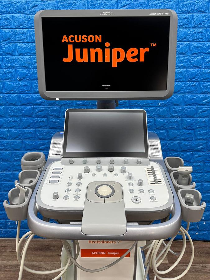 Used Siemens Healthineers Acuson Juniper Ultrasound YOM: 2018 Probe 10V4 YOM: 2018 16L4 YOM: 2019 18H5 YOM: 2018
