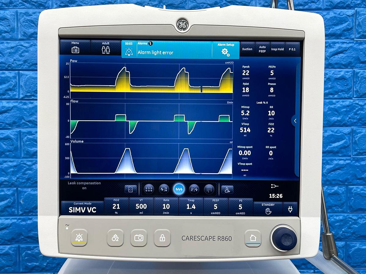 Used GE Carescape R-860 Ventilator YOM: 2020.