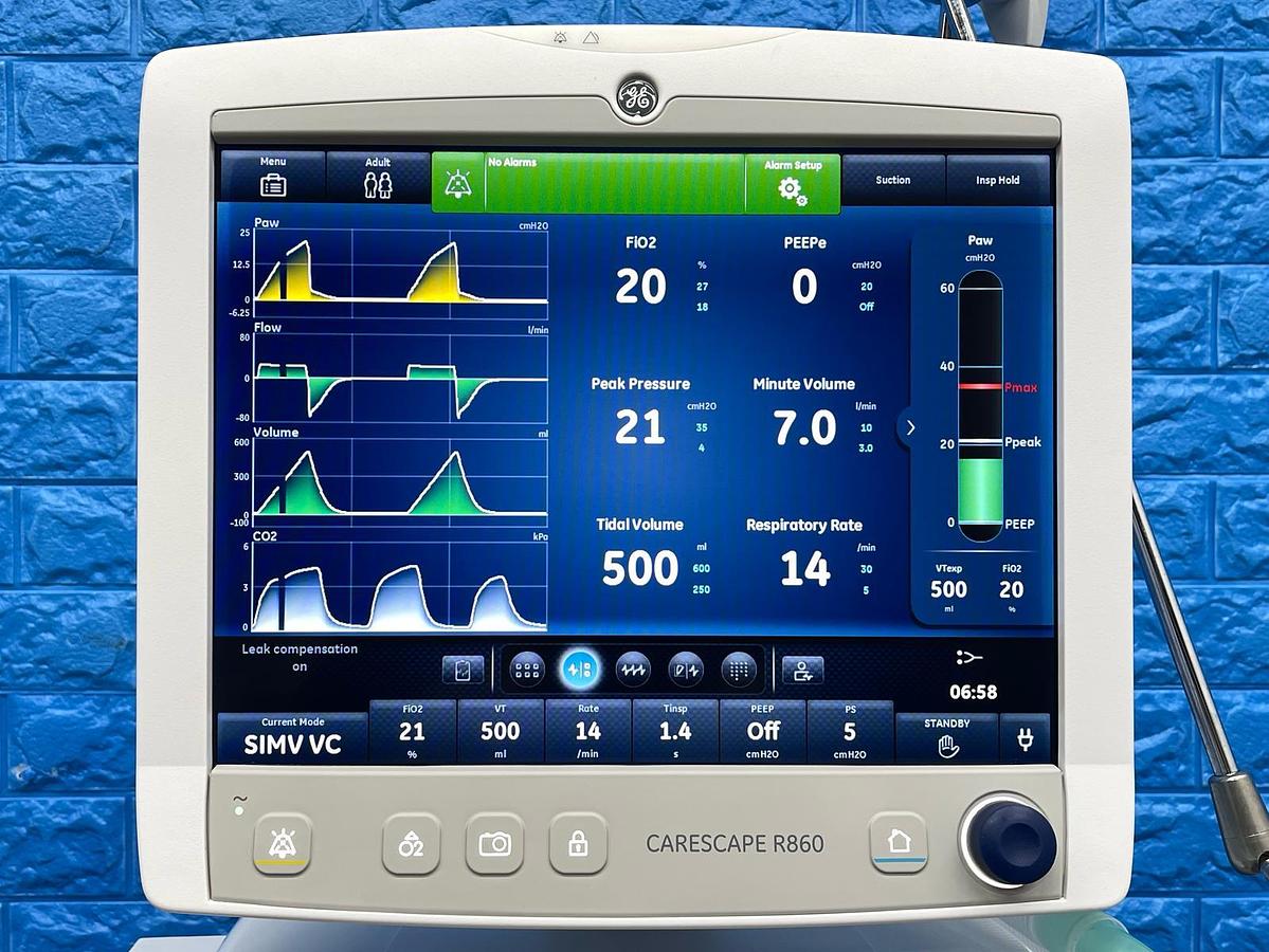 Used GE R860 Ventilator, YOM: 2020