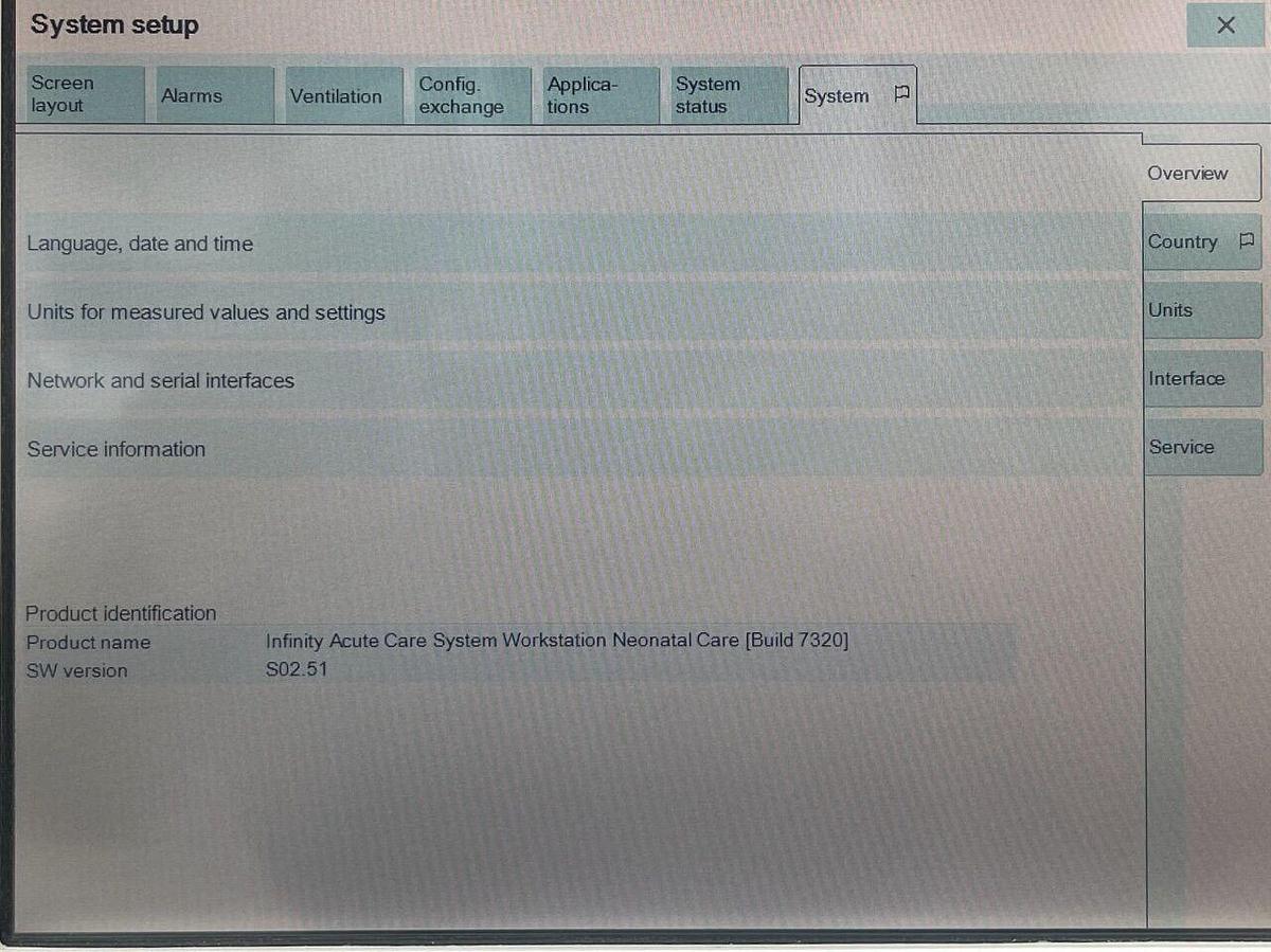 Used DRAEGER Babylog VN500 YOM