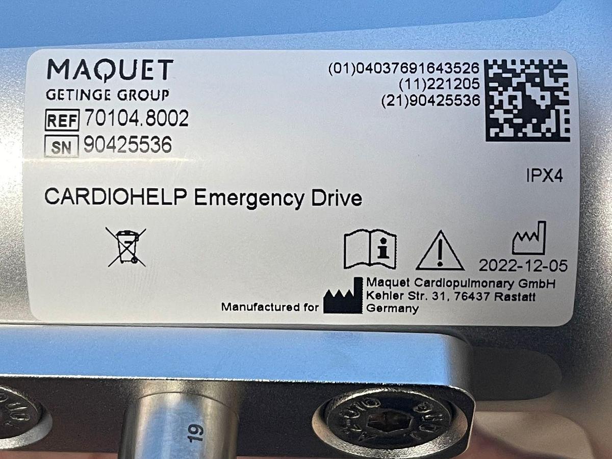 Used Maquet Cardiohelp Pump with Hico Variotherm 550 YOM: 2022 