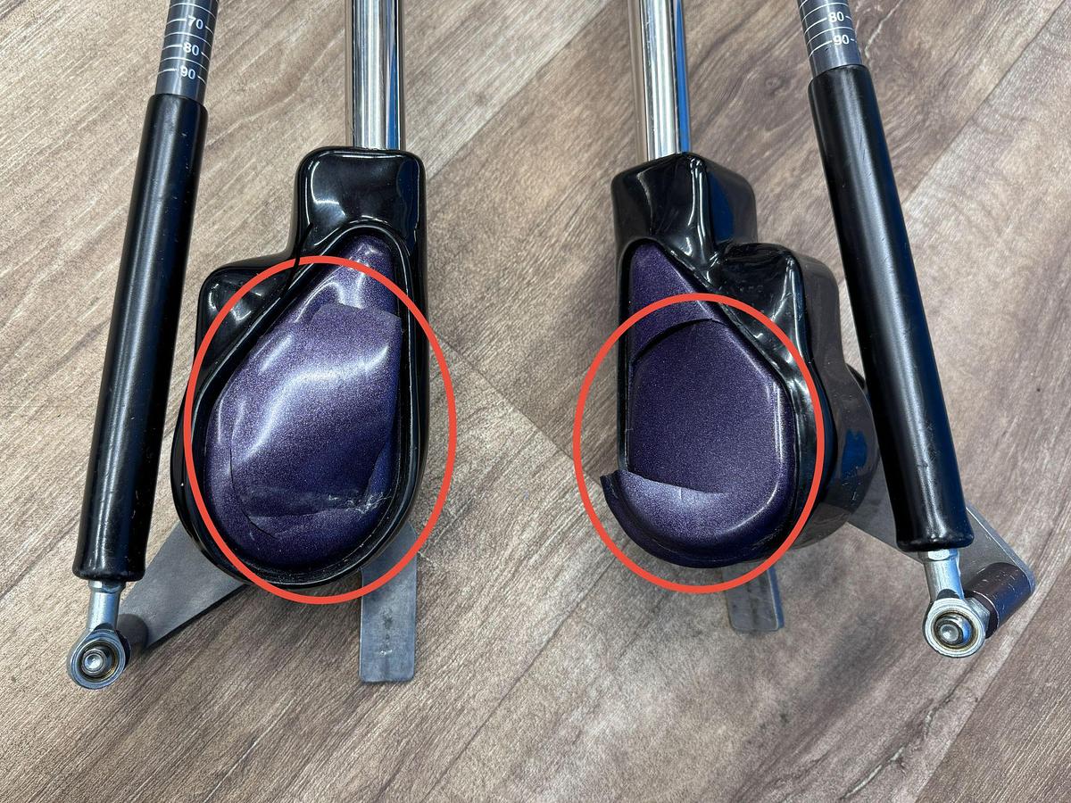 Used Eschmann Table Leg Supports SN: 380470 SN: 380471