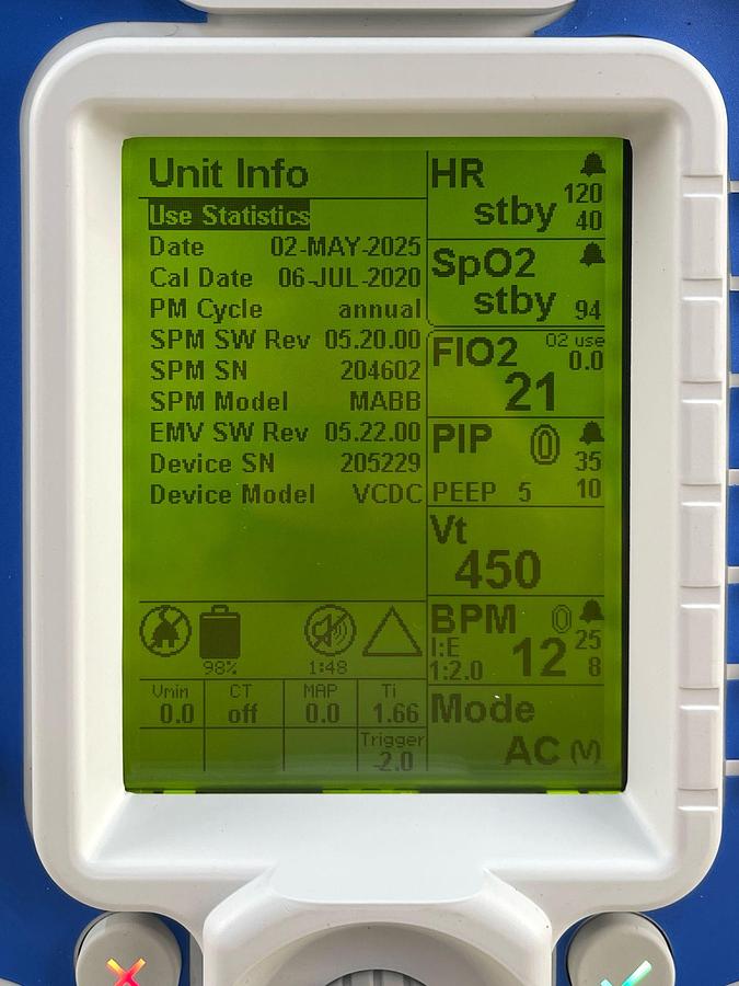 Used ZOLL 731 ventilator, YOM: 2019 Ventilator