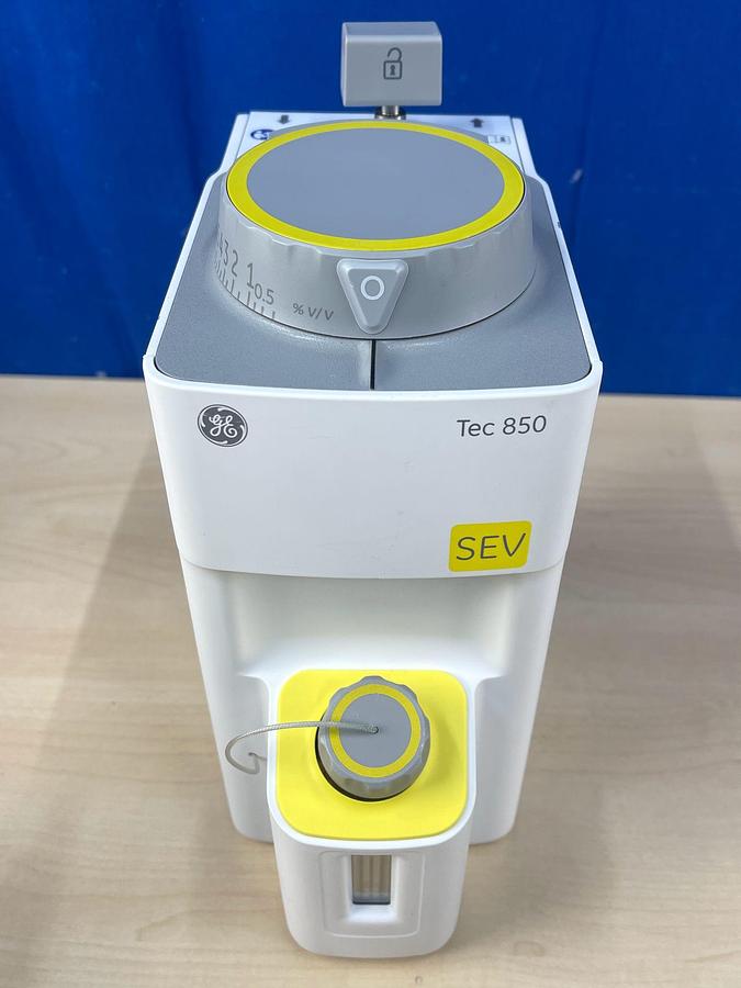 Used GE Datex-Ohmeda Tec 850 Sevoflurane Vaporiser, YOM: 2020.