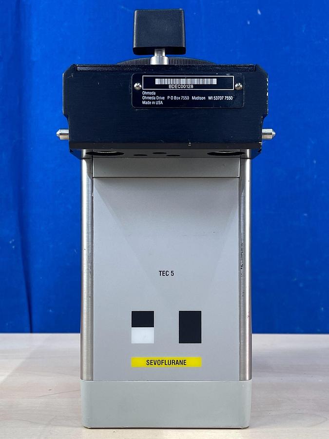 Used GE Datex-Ohmeda Tec 5 Sevoflurane Vaporiser.