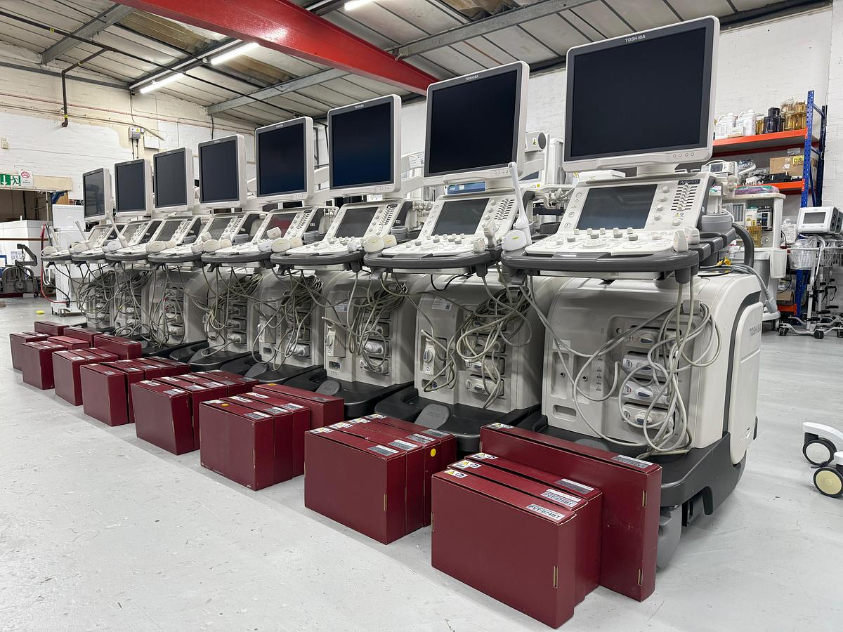 Used TOSHIBA Aplio 500 Ultrasound.  7 Units YOM: 2015 and 1 Unit YOM: 2016