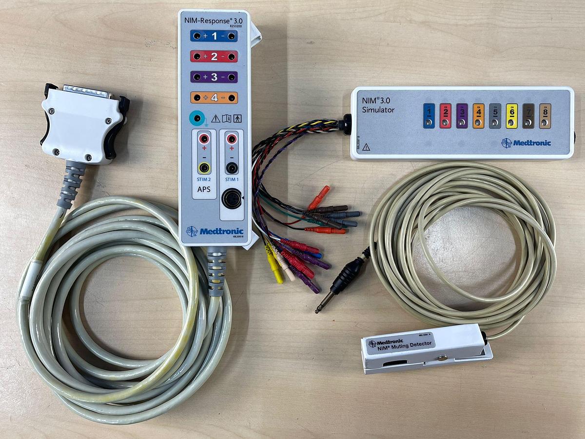 Used Medtronic NIM-Response 3.0 SN: 2NR3-0707 Includ Medtronic  NIM-Response 3.0 REF: 8253200 Nim 3.0 Patient Simulator  REF: 8253600 Nim Muting Detector REF: 68L1204