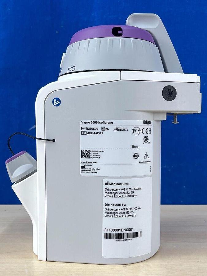 Used DRAEGER Isoflurane 3000