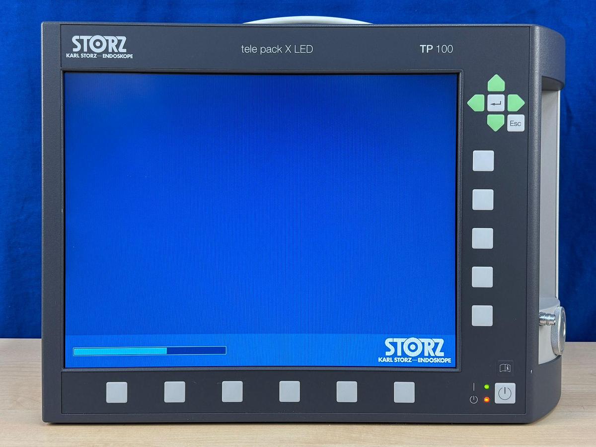 Used Karl Storz Tele Pack X LED TP 100 SN: ZU3890 Include Karl Storz Tele Cam SN: PT864874-H Karl Storz Light Cable And Keyboard
