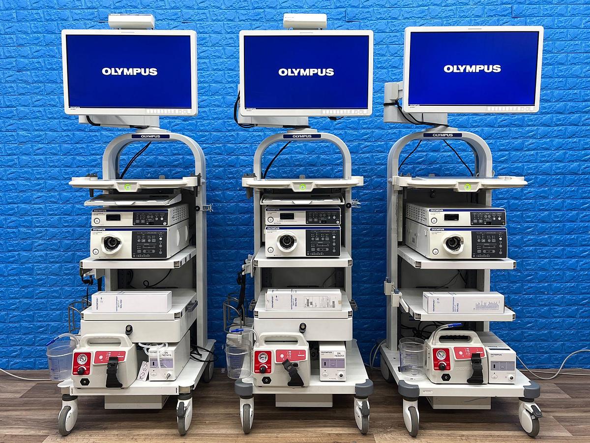 Used Olympus CV-190 with CLV-190 Endoscopy Tower 