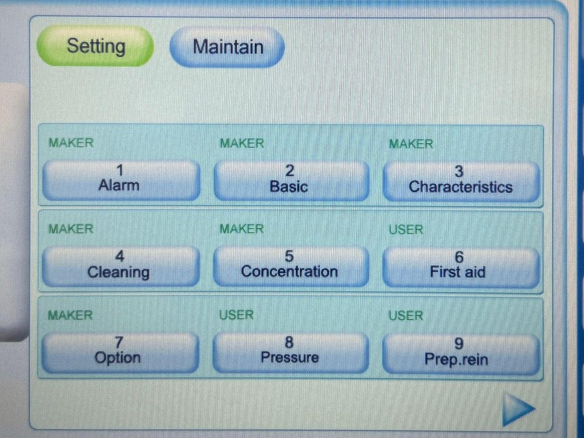 Used Nipro Surdial X Dialysis YOM: 2018 SN: 18DN0584 YOM: 2018