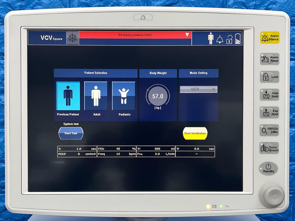 Used PRUNUS Boaray 5000D Ventilator, YOM: 2020 Including Fisher & Paykel 850 Ventilator