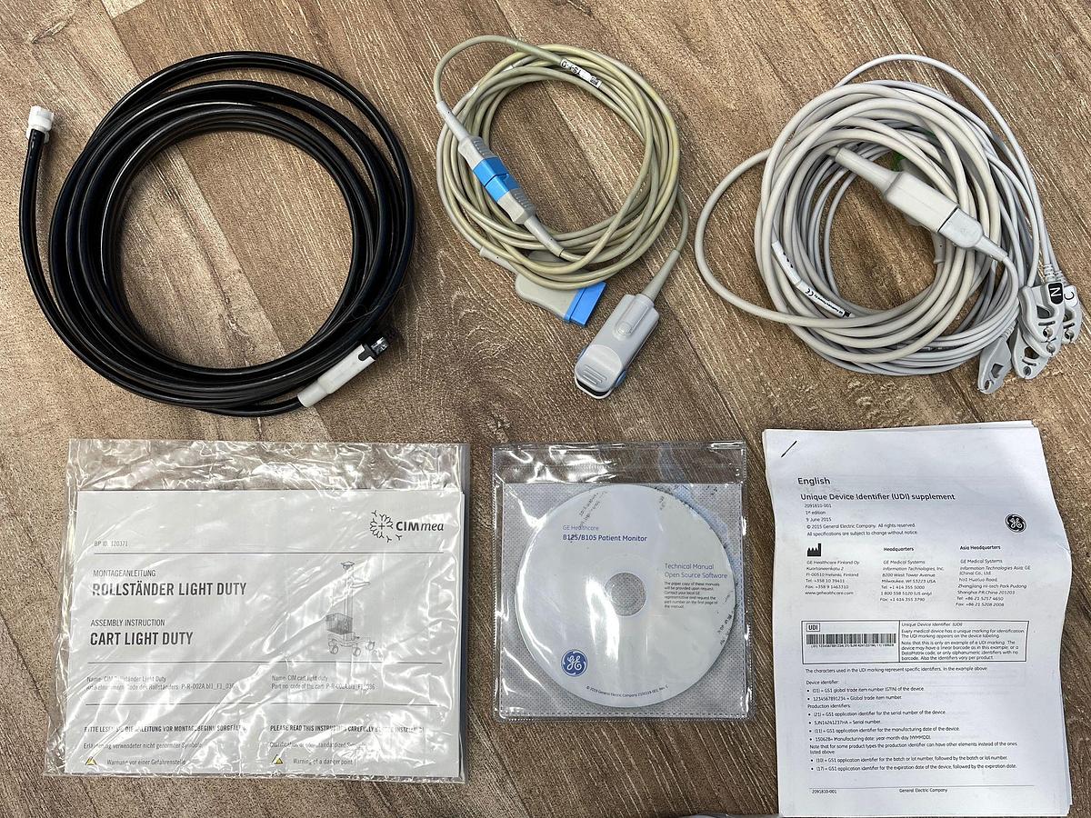 Used GE B125 Patients Monitor YOM: 2020 Include E-miniC Gass Module Without battery.