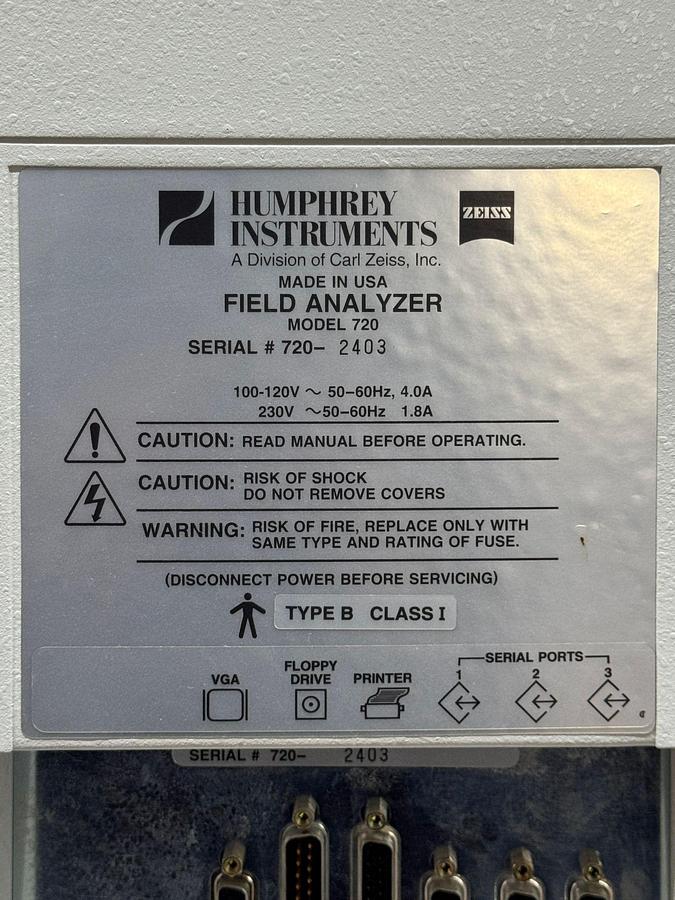 Used Zeiss Field Analyzer Model: 720