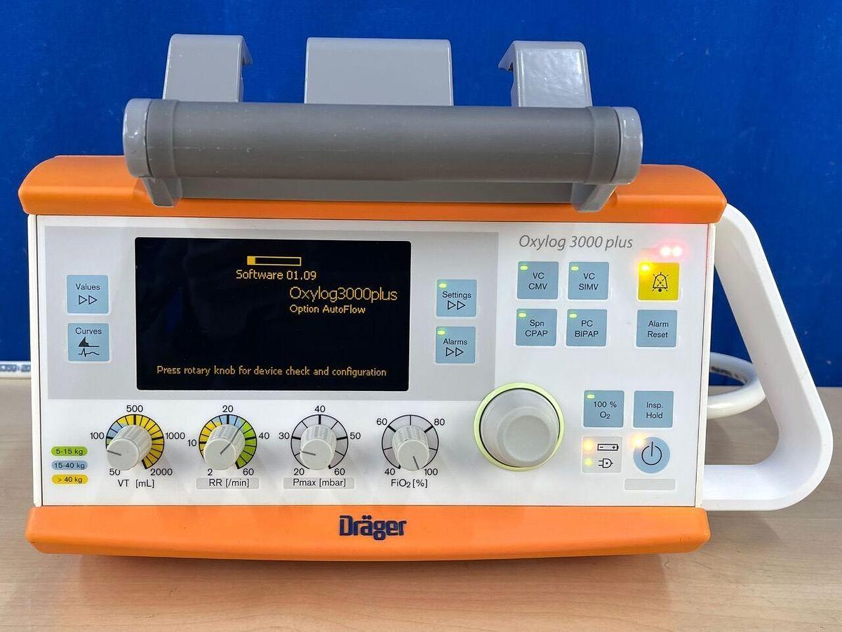 Used DRAEGER Oxylog 3000 Plus