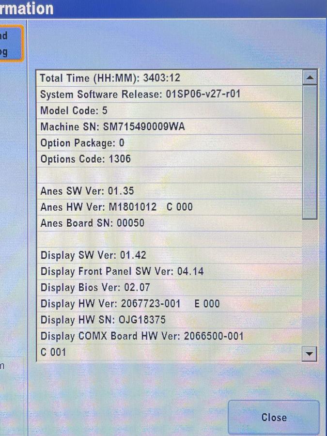 Used GE Datex Ohmeda Carestation 650 Anesthesia  YOM: 2015 