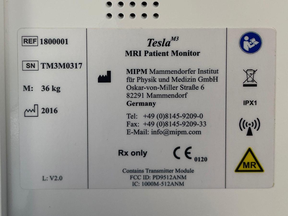Used TESLA MRI Patient Monitor YOM: 2016