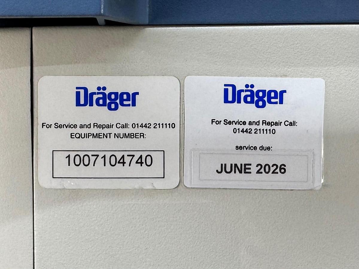 Used Dräger Fabius Tiro YOM: 2011  Include GE B650 Patient Monitor YOM: 2013 With SPO2 & ECG Cables