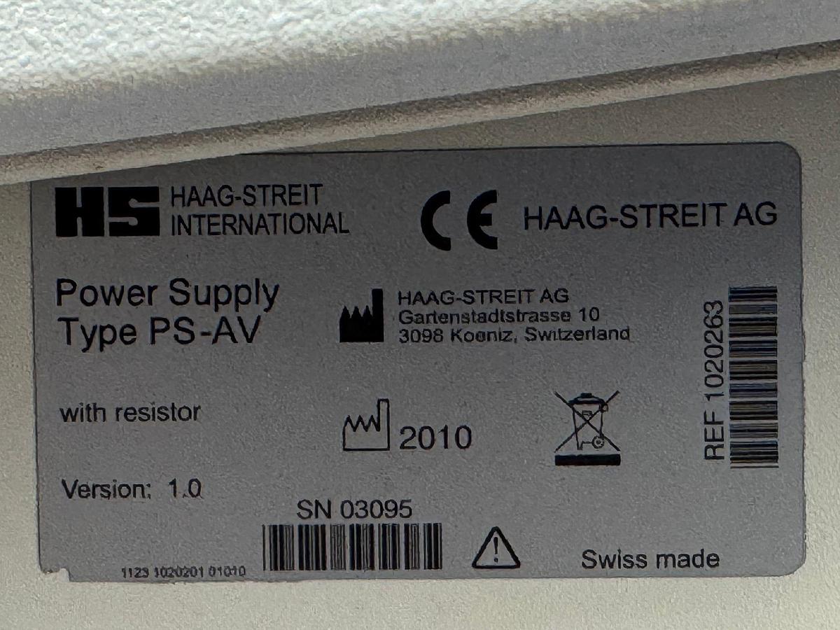 Used  Haag Streits Slit Lamp BM 900 REF: 7200013 YOM: 2010