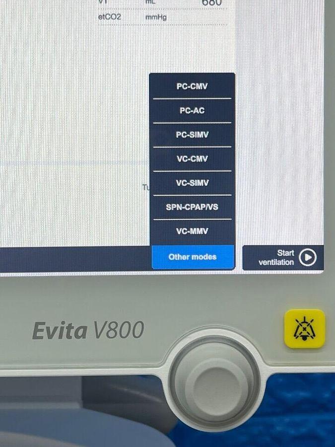 Used DRAEGER Dräger Evita V800 Ventilator YOM