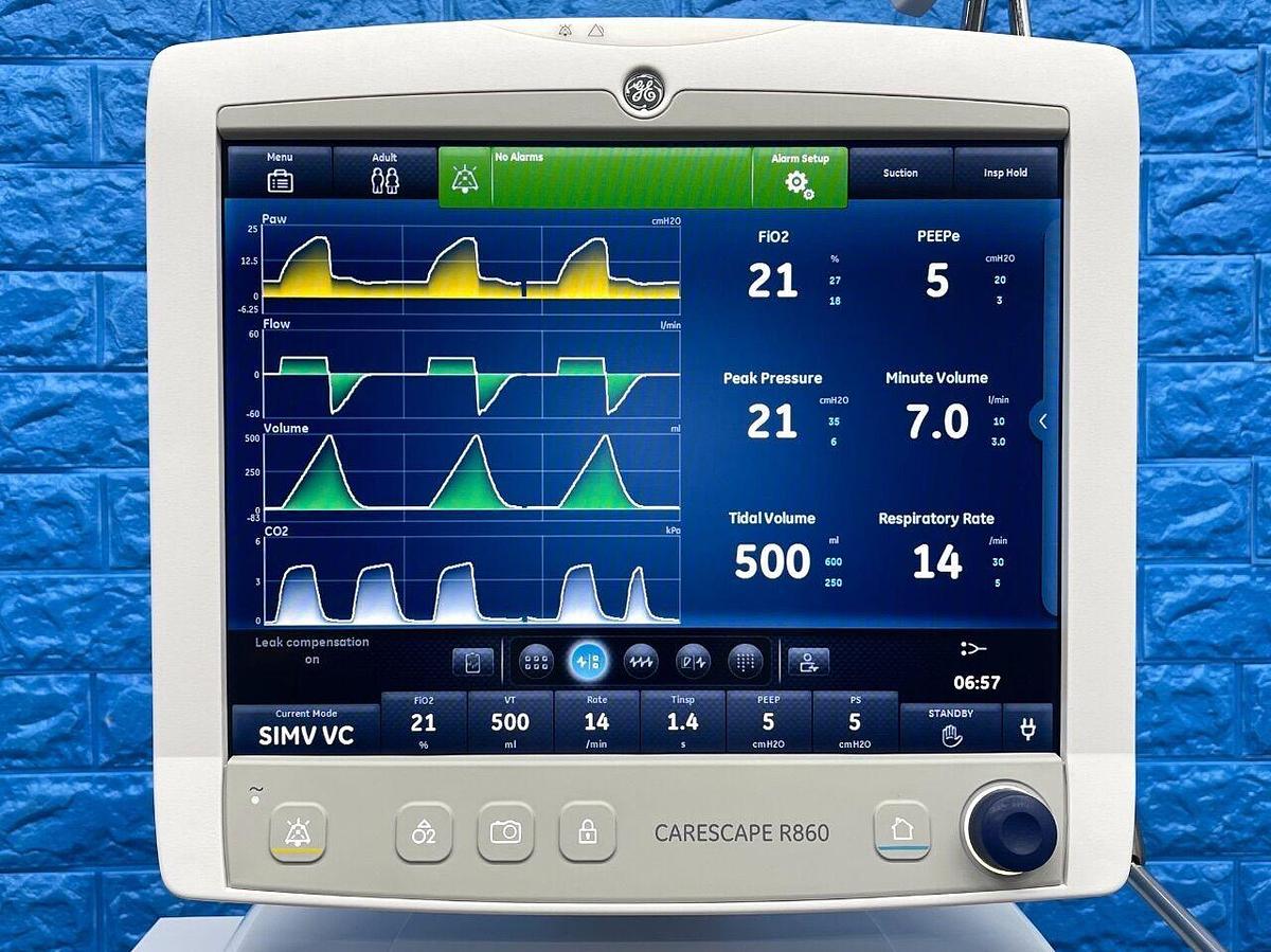 Used GE R860 Ventilator HR