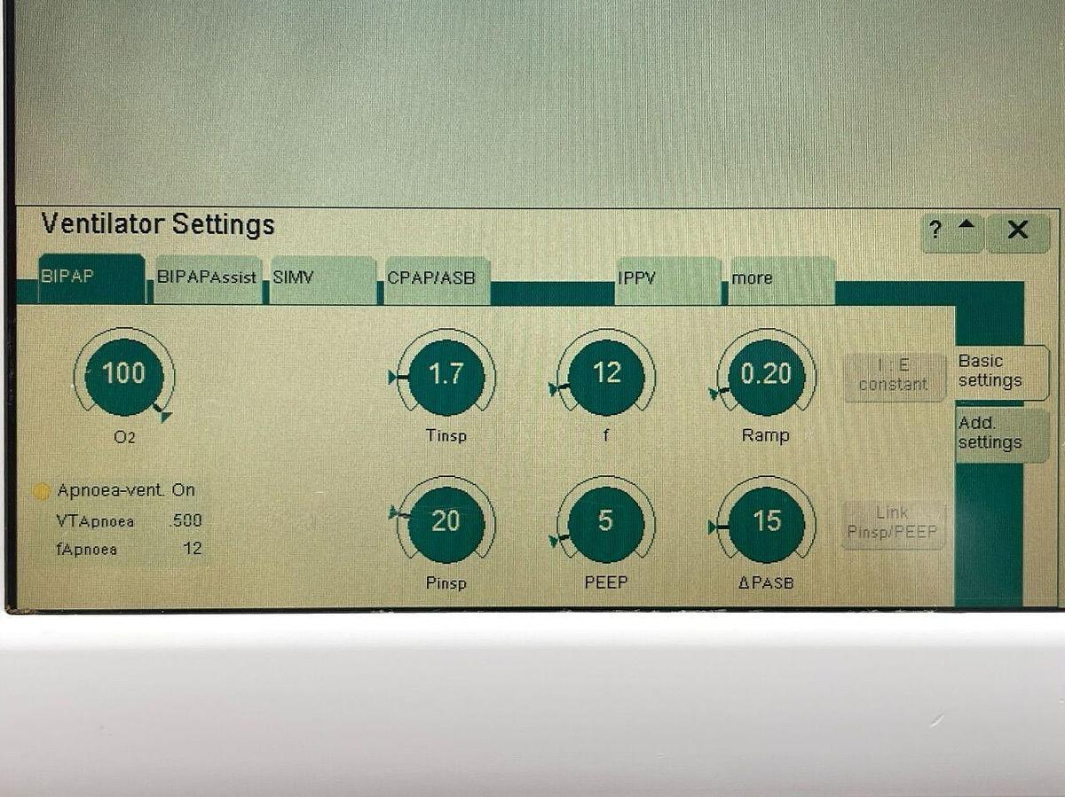 Used DRAEGER 9X Dräger Evita XL Ventilator