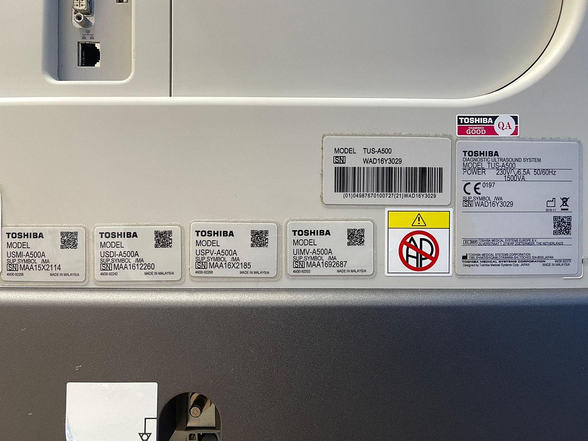 Used TOSHIBA Ultrasound Aplio 500 YOM: 2016