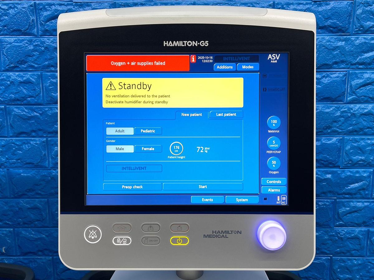 Used Hamilton G5 Ventilator YOM: 2020
