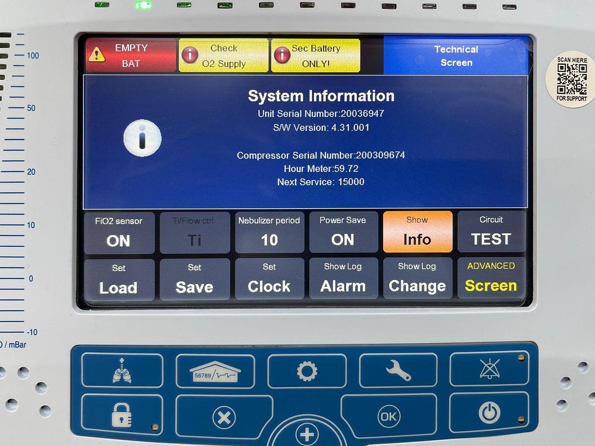 Used FLIGHT MEDICAL Flight 60 Ventilator