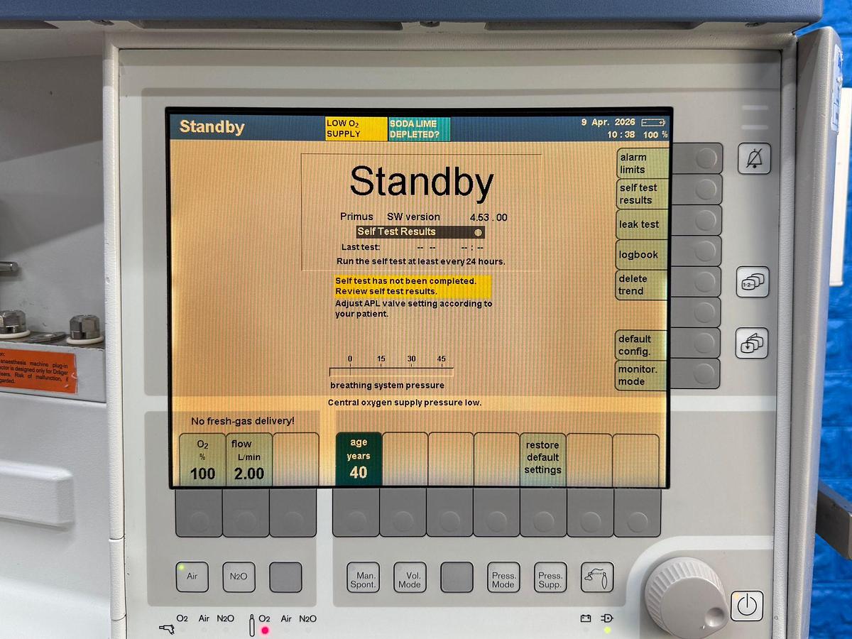 Used Dräger Primus Anaesthesia  YOM: 2013 