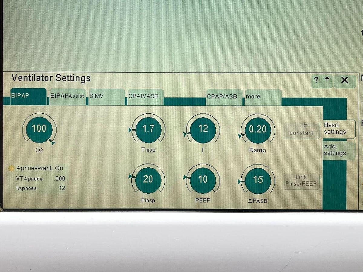Used DRAEGER 9X Dräger Evita XL Ventilator