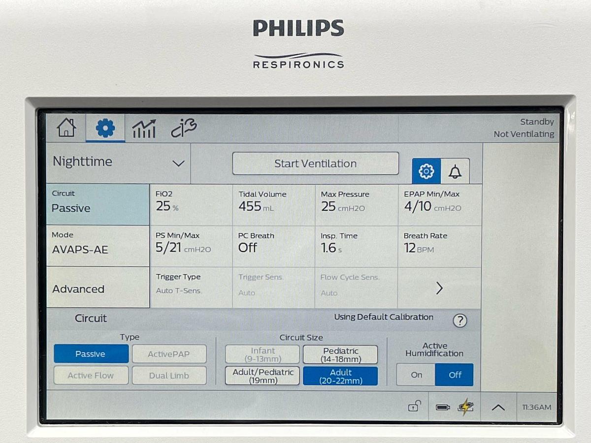 Used Philips Trilogy EVO Ventilator -5 pieces