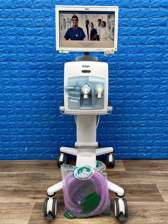 Used Dräger Evita V500 Ventilator SW: S02.51.01 Hours: 11355 YOM: 2017 