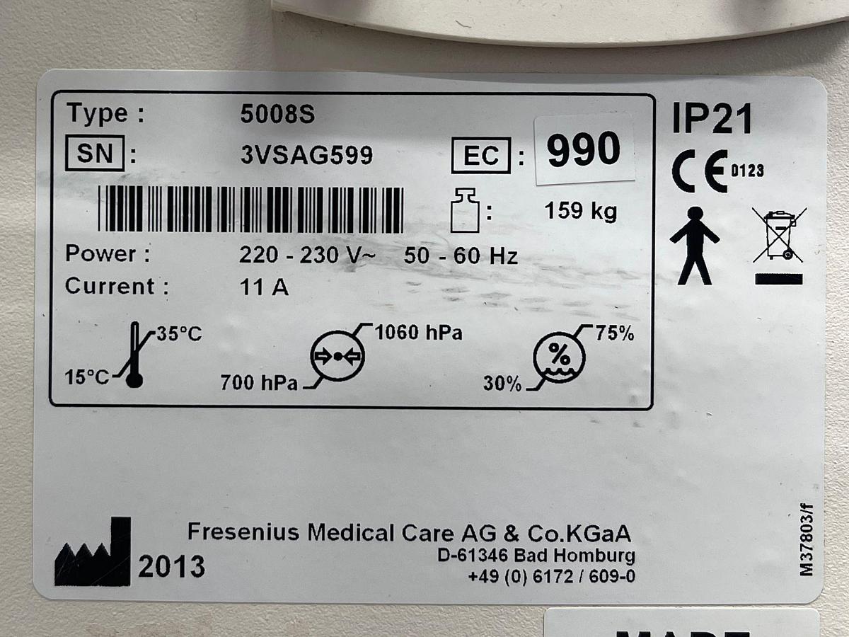 Used Fresenius 5008S YOM: 2013