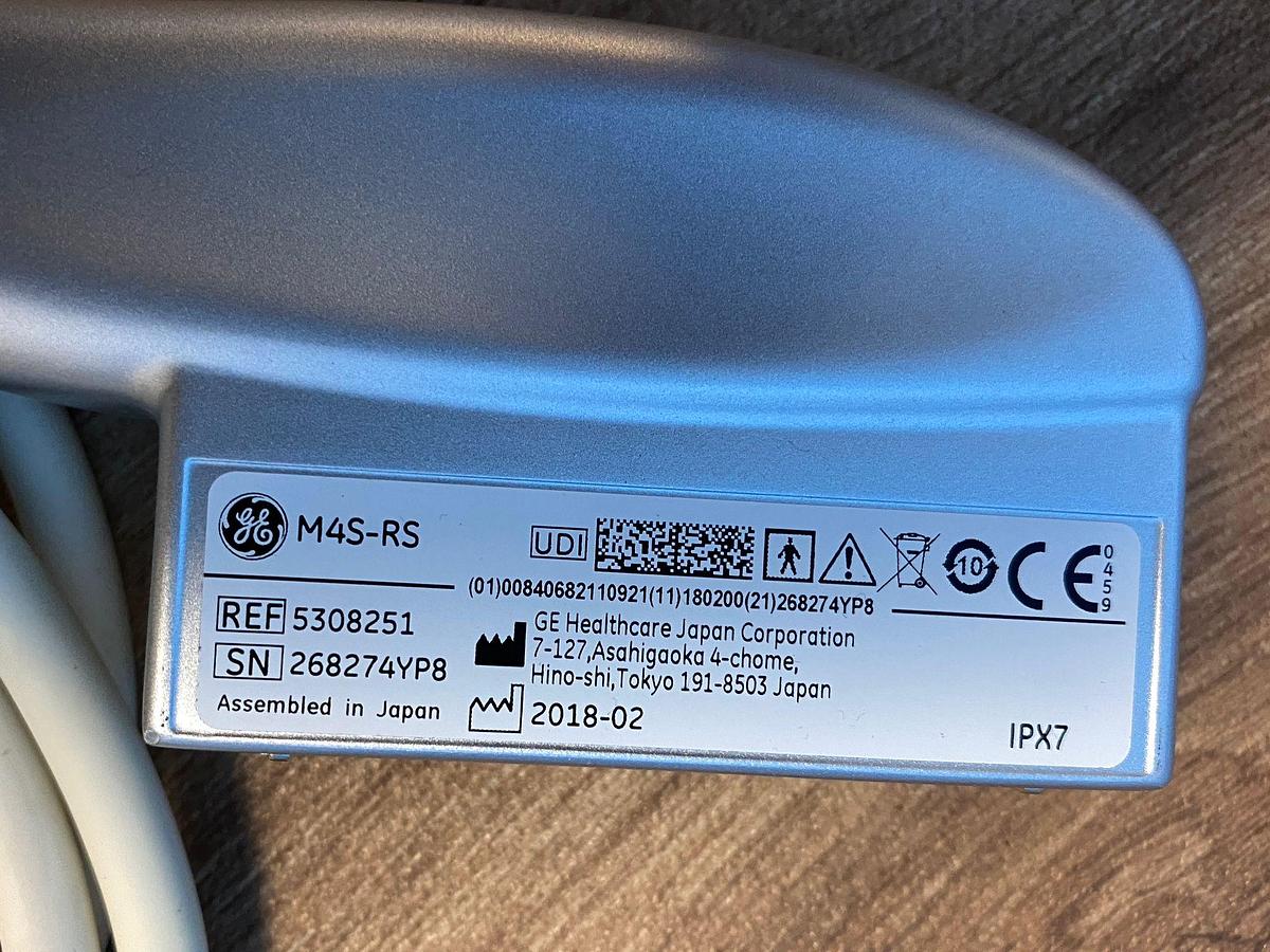 Used GE VIVID S6 YOM: 2013 Includes: M4S Cardiac Probe