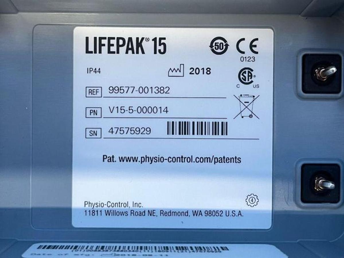 Used 2018 - PHYSIO-CONTROL Lifepak 15
